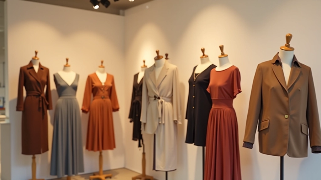 Türk moda tasarımcısının ürünlerini sergileyen ekran, online satış platformu