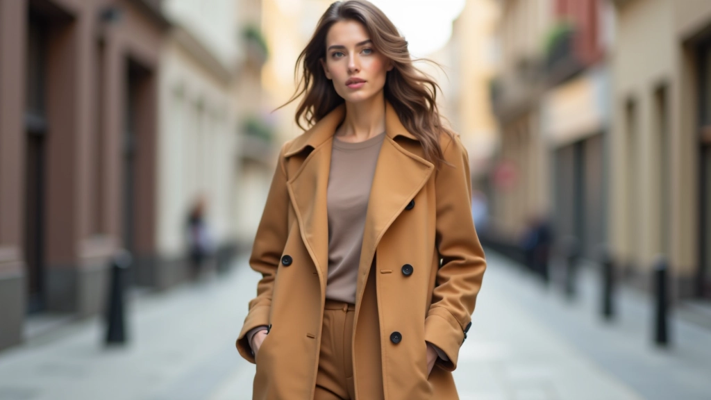 Oversize trençkot ve keskin siluet kombininin sokak stilinde uygulanması